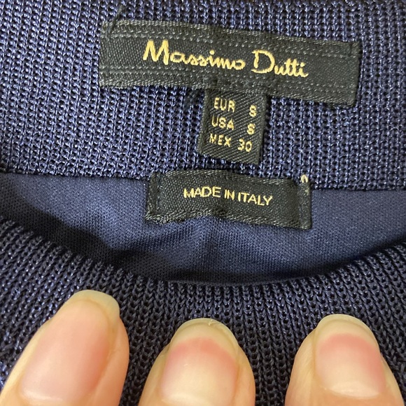 Mossimo Dutti Blue Mini Fit and Flare Skirt with Ruffled Style. Size S - Picture 8 of 10